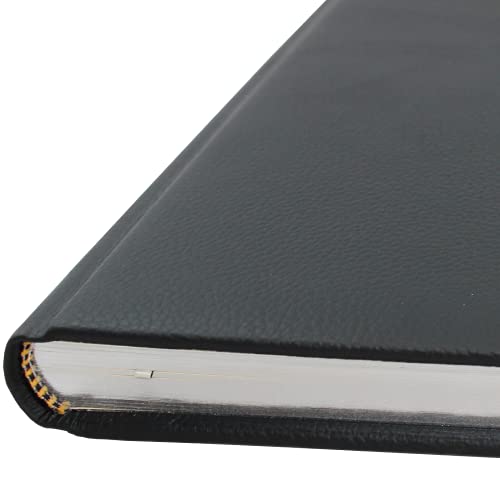 Livre d'or en cuir noir idéal comme cadeau de mariage
