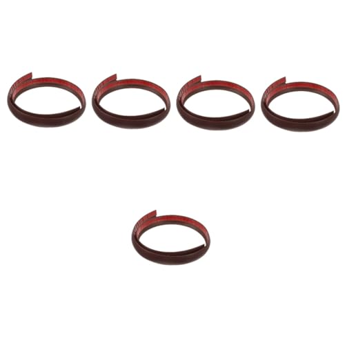 minkissy 5 Pièces Garniture de Sol Barre de décoration Bande de Rampe rampes de seuil en Plastique pour Portes rampes pour Robot pour la Maison rampes de Robot de Balayage Colle Souple PVC