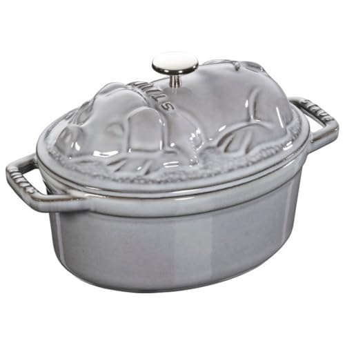 Staub Piggy Cocotte, Graphite Grey, 17 cm