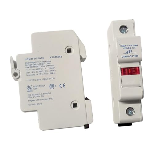 Porte-fusible USM1I-DC1000V 32A pour protection circuit photovoltaïque
