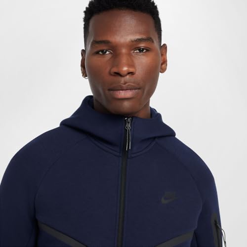Nike Tech Men's Full-Zip Windrunner Hoodie (HV0949-451, Obsidian/Black)4
