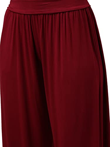 Image of GO COLORS Women Mid Rise Viscose Harem Pants | Wrinkle Free, Relaxed Fit, Free Size
