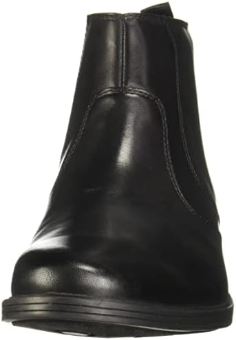 Clarks Men's Whiddon Zip Waterproof Ankle Boot, Black Leather, 9.5 | Image 1