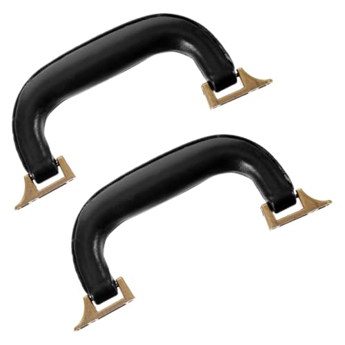 LALAFINA 2piezas Asa De Equipaje De Cuero Sintético Asa Para Bolso De Bucle Suave Para Bolso Repuestos Para Equipaje Accesorios Para Hacer De Transporte Para Reparación De Uso Para Viajes y