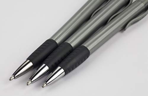 Promarx Megabold Retractable Ballpoint Pens With Comfort Grip, 1.6 Mm, Black, 3 Count #TOP2