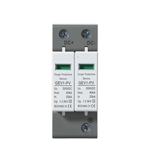 Protector de sobretensión CC 600V para instalaciones fotovoltaicas de hogar