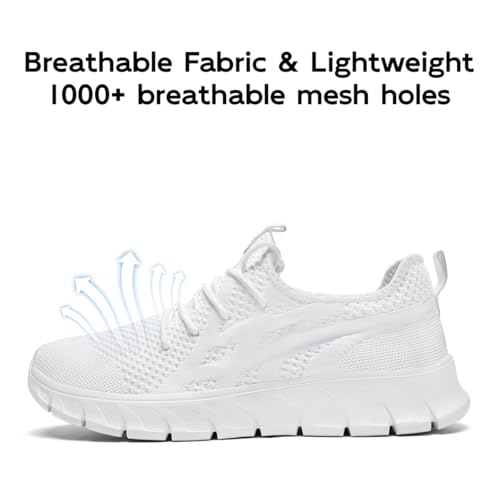 Image of Mens Walking Tennis Shoes Slip On Hiking Running Sneakers Non Slip Fitness Casual Workout Athletic Gym Lightweight Breathable Comfortable Trainers