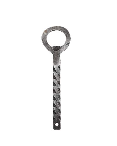 Lightning Bolt Hand Forged Iron Beer Bottle Opener - Perfect Gift by Evvy