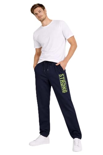 Image of DYCA by Bodycare Men's Cotton Track Pant - Casual Straight Fit Sports Joggers for Gym, Running, Workout, Lounge Wear for Men