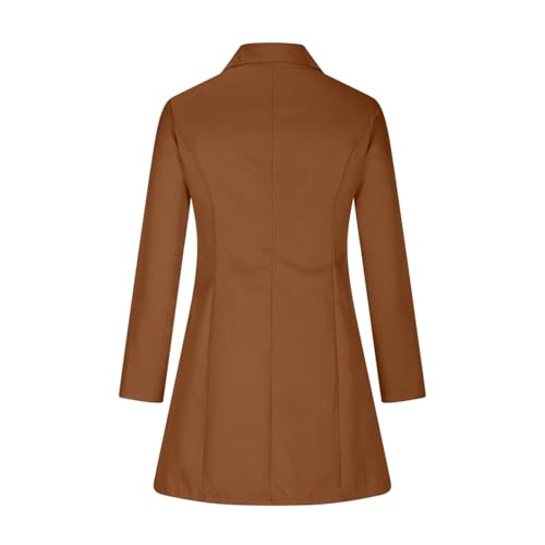 Blazer Dress for Women Long Sleeve Lapel Collar Double Breasted Business Suit Elegant Slim Fit Work Office Outfits3