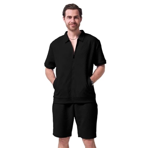 Stile moderno: tuta leggera da uomo dal design elegante, ideale per tutto l'autunno inverno e primavera e può essere indossata per fare jogging o tempo libero tutto il giorno. È possibile abbinare gli abiti insieme o separatamente con magliette e pantaloni casual per un look casual quotidiano.