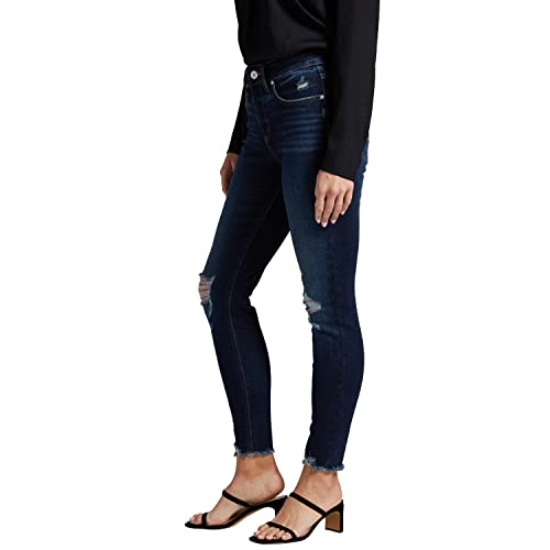 Silver Jeans Co. Women's Avery High Rise Curvy Fit Skinny Jeans-Legacy2