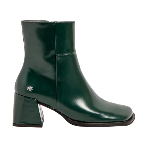 Art Para Mujer. 1170611WS003_0G3 Botines De Piel 1706 Verona Verde (36), 5 A 8Cm, Cremallera, Casual