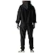 2 Piece Sweat Sets for Women Fall Sweatsuits Outfits Matching Hoodie Set Travel Tracksuits Fashion Casual Lounge Sets Black