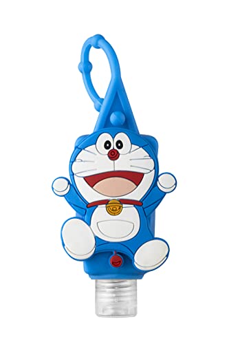 Image of Oops Doraemon Eau De Toilette - Dreamy Delight, 50ml & Hand Sanitizer Bag Tag, Long Lasting Floral & Fruity Fragrance Perfume, Keychain Type Silicone Case With 30ml Sanitizer, Gift For Girls & Boys