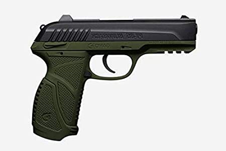 Ecommur. PT-85 blowback gamo Olive (Verde) | Pistola de Aire comprimido y perdigones semiautomática 4,5mm + maletín + 2 Cajas de balines y CO2