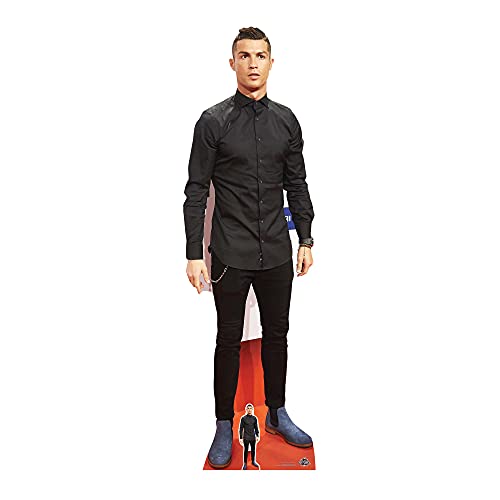Star Cutouts Vida tamaño de cartón Cut out Cristiano Ronaldo, Multicolor