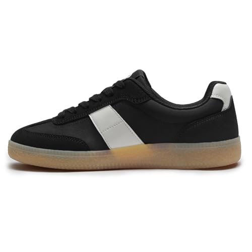 Rihero Women's Fashion Sneakers Comfortable Walking Shoes Casual Lace-Up Non Slip Sneakers2