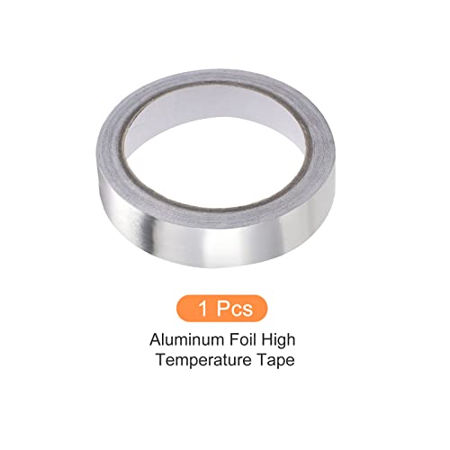 Image of Aluminum Foil Tape Adhesive Metal Tape, [for Sealing Patching Hot Cold HVAC, Duct, Pipe Insulation] - 0.6 inch /66ft /2.4 Mil /Silver