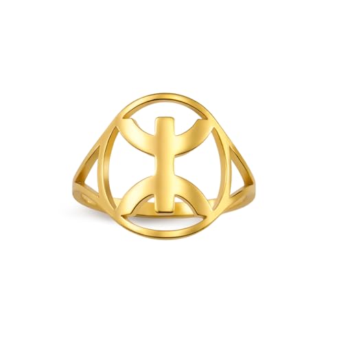 Bague africaine aux motifs berbères, style ethnique kabyle, bague amazighe, tribu musulmane, Égypte, bijoux religieux, fierté nationale, cadeau pour femmes...