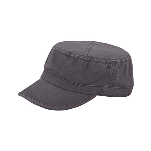Image of The Vintage Year Heavy Stitching Washed Cotton Cadet Hat - Durable Military Baseball Cap for Men & Women, Outdoor Casual Wear