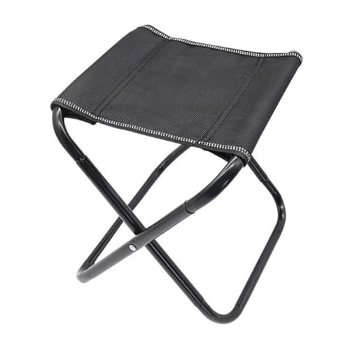 IMIKEYA Portable Folding Stool Chairs Outdoor Stool Fold up Chair Fold up Stool Camping Stool Folding Camping Chair Folding Stools for Adults Portable Travel Stool Small Stool Canvas Black