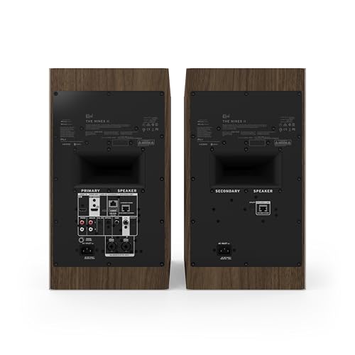Image of Klipsch Klipsch The Nines II Dolby Atmos 8 inch Powered Speakers Walnut