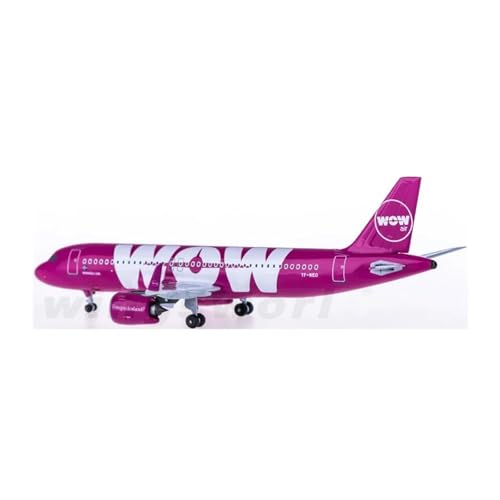 Avión Wow Air A320 escala 1:400 maqueta de metal diecast