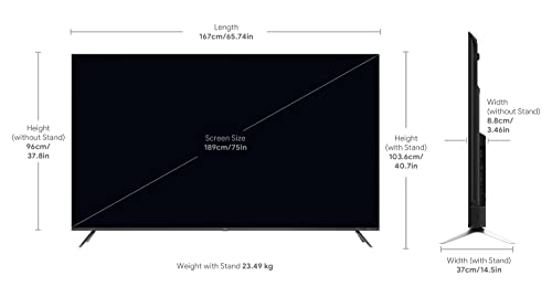 Image of Acer 189 cm (75 inches) I Series 4K Ultra HD Android Smart LED TV AR75AR2851UDFL (Black)