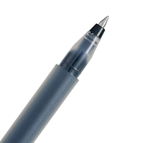 10 bolígrafos gel negro 0.5mm punta fina pack miniatura 3