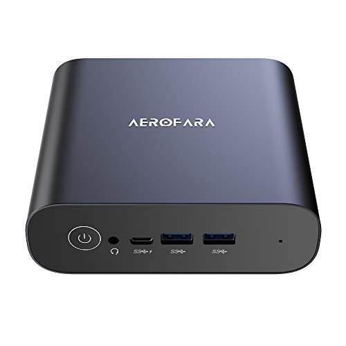 Mini PC Desktop Computer AERO 3 Windows 11 Pro | 8th Core i5-8279U (4C/8T,up to 4.10 GHz) | 8GB DDR4,256GB SSD | Dual 4K HDMI | Bluetooth 5.0 | 1000Mbps Ethernet | 4*USB3.0,1*Type C - Image 3