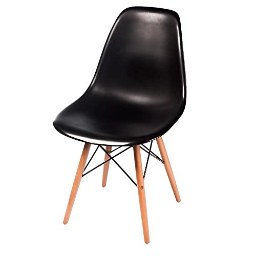 Cadeira Eiffel Sala de Jantar Eames - Moob (Preta)