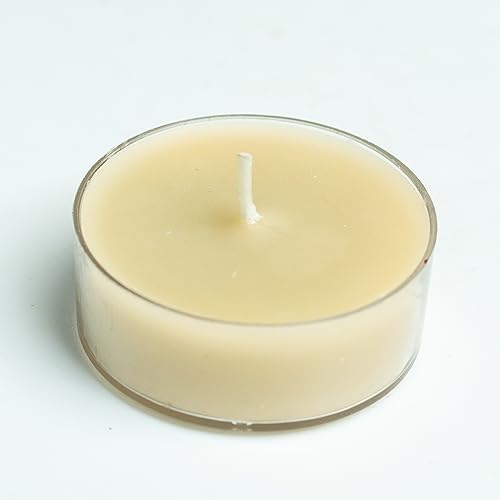 Image of AuraDecor Scented Soy Wax Acrylic Tealight Candle, Organic Luxury Aroma, Aromatic /Aromatherapy Votive Candle || Burn Upto 9 Hours (Lime Basil & Mandarin, Set of 4 Jumbo Tealight)