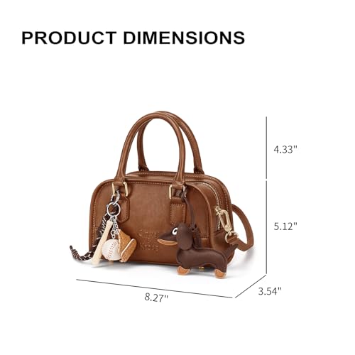 CinvaiKrose Crossbody Purses for Women Leather Handbags for Ladies Cute Mini Purses with Charms and Adjustable Strap by CinvaiKrose - Used condition - Image 5