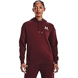 Mujeres Under Armour Sudadera con Capucha para Mujer UA Essential de Forro Polar Tops, Chestnut Red, Medium