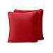 Amago Set di 2 Copricuscini, Effetto Cashmere, 50 x 50 cm - Rosso