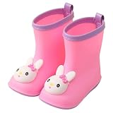 Kids Waterproof Rain Boots Boys Girls Lightweight Water...