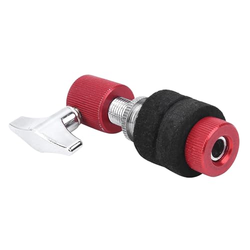 Red Black Hi Hat Cymbal Clutch,Great Replacement, Compact Appearance, Stable Performance, Suitable for Jazz Drums with Tie Rods