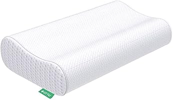 UTTU Sandwich Kissen, Höheneinstellbares Memory Foam Kopfkissen, Visco Nackenstützkissen, Schlafkissen mit Bambus Bezug