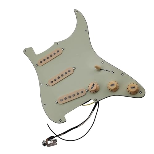 Pick Up Guitare Alnico 5 Précâblé : Micros Haut Rendement Vert