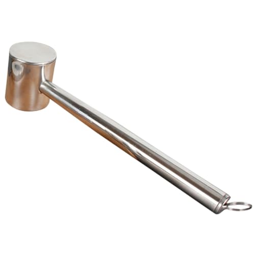 Cabilock Stainless Steel Meat Hammer Steak Hammer Pounder Mallet Self Meat Tenderizer Home Meat Hammer Household Meat Hammer Beef Tenderizing Tool Meat Knock Tool Meat Loose Hammer Silver