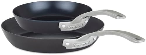 Viking Nonstick Frying Pans, Blue Carbon Steel Kitchen Cookware, 10 and 12 Inch, Black - Thumbnail 4