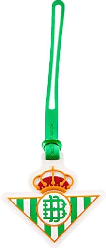 Real Betis Balompié - Etiqueta para Equipaje con la Forma del Escudo - Ayuda a Identificar tu Maleta de Forma Sencilla - Con Goma de Sujeción - Producto Oficial del Equipo | Ya disponible en tu tienda friki favorita! En mundofriki.es!