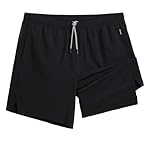 maamgic Gym Shorts for Men 7 inch Inseam with Liner Stretch 2 in 1 Workout Shorts Men Quick Dry Athletic Running Shorts