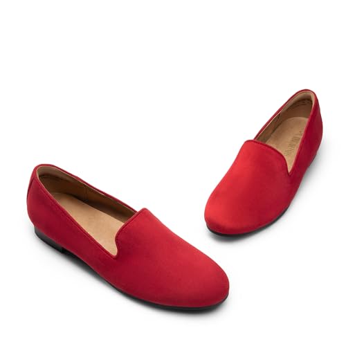 Image of DREAM PAIRS Round Toe Flats for Women Dressy Comfortable, Slip-On Dress Business Casual Office Work Shoes for Women