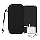 kwmobile Handytasche für Smartphones XXL - 7 - Neopren Handy Hülle Schwarz - Handy Tasche 17,7 x 8,5 cm Innenmaße