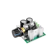 JoyousMall Regolatore di velocità del motore CC 12V-40V 10A per regolatore PWM con protezione da inversione di polarità, FET ad alta potenza e fusibile integrato per progetti fai da te