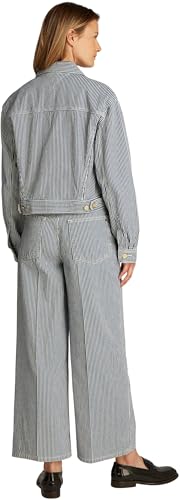 Tommy Hilfiger Cazadora vaquera Mujer Straight Cropped, Multicolor (Jaz), 44