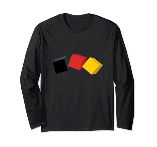 Flag Germany Long Sleeve T-Shirt, Black