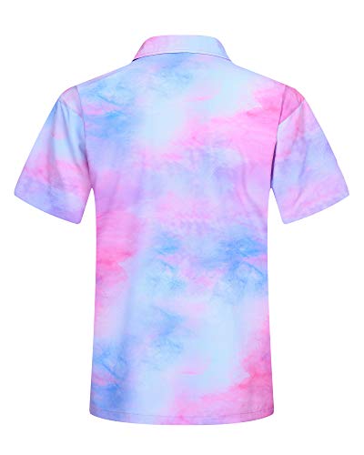 ELETOP Men's Hawaiian Shirt Tropical Beach Shirts Short Sleeve Aloha Floral Vacation Button Down Shirts2